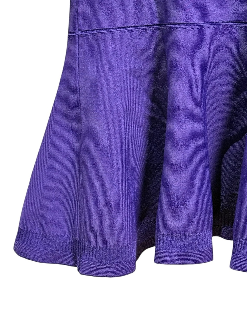 Diane von Furstenberg St. Petersburg Fit & Flare Knit Dress Purple M/L - Picture 11 of 11
